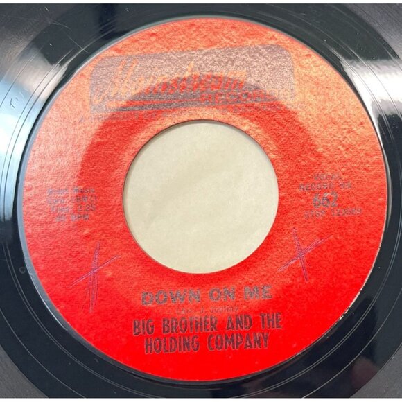 Janis Joplin 45 Rock Lot Me and Bobby McGee / Big Brother Holding Co Call on Me - Picture 5 of 11